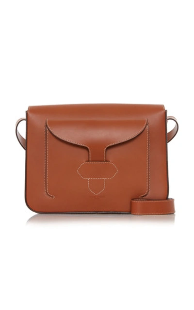 Shop Maison Margiela Leather Shoulder Bag In Brown