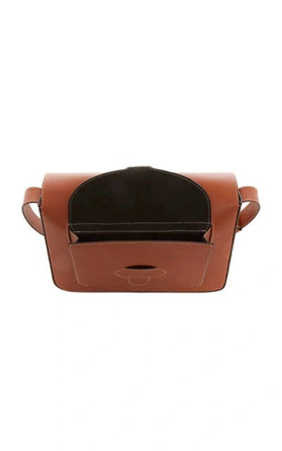 Shop Maison Margiela Leather Shoulder Bag In Brown