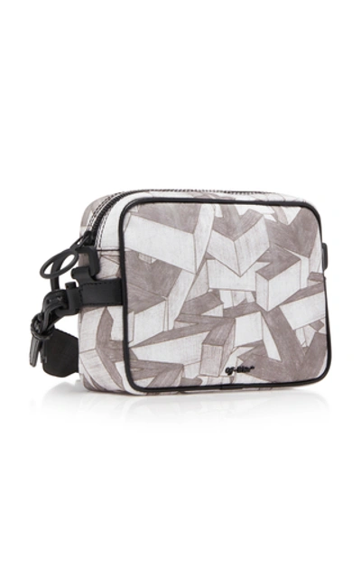 Shop Off-white Arrows Pattern Crossbody Bag  In Grey