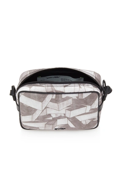 Shop Off-white Arrows Pattern Crossbody Bag  In Grey