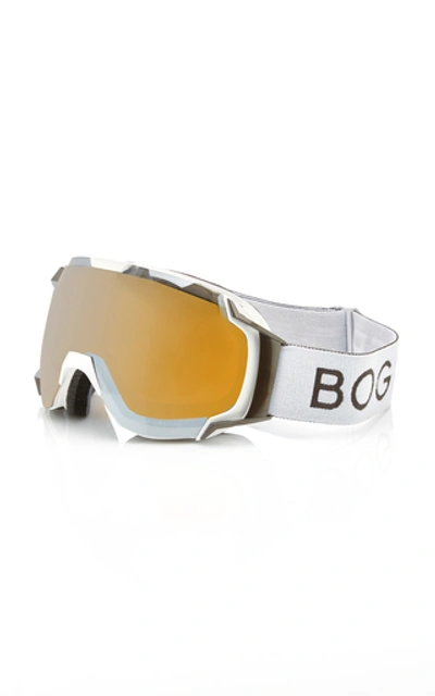 Shop Bogner Just-b Polycarbonate Ski Goggles In White
