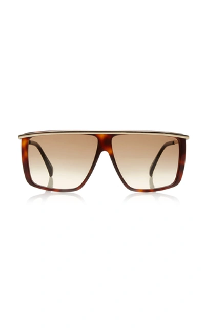 Shop Givenchy Shield Acetate Square-frame Sunglasses In Brown