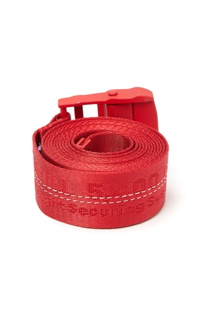 Shop Off-white Classic Industrial Belt In Red