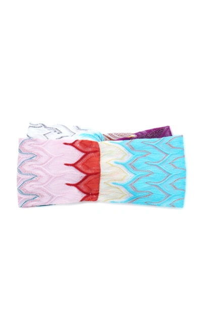 Shop Missoni Crochet-knit Turban In Multi