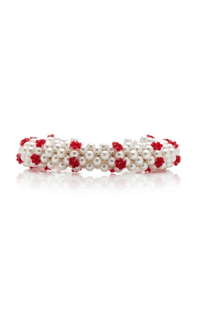 Shop Shrimps Nelly Faux Pearl Headband In White