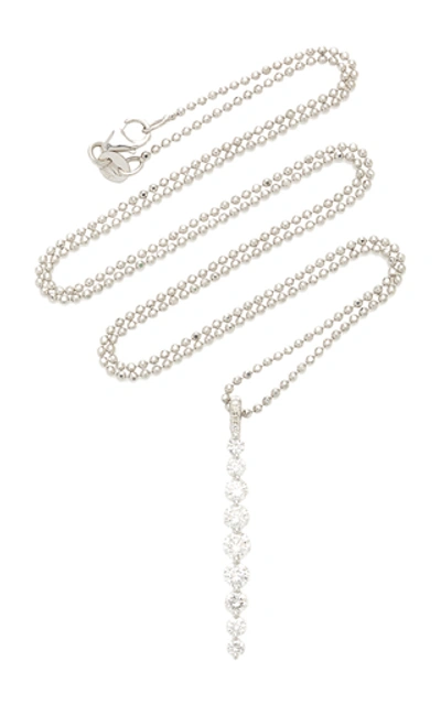 Shop Anita Ko Twiggy Medium 18k Diamond Necklace In White