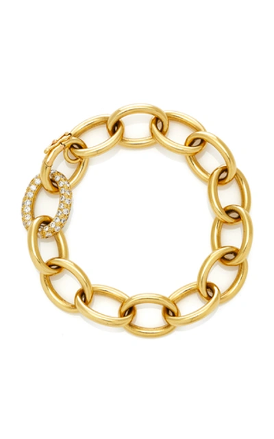 Shop Ashley Mccormick 18k Gold And Diamond Bracelet