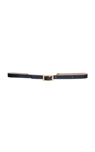 Shop Versace Chain-detailed Leather Belt In Black