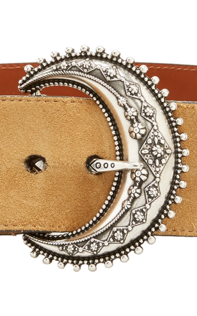 Shop Etro Suede Waist Belt In Brown