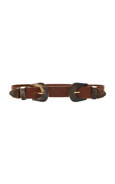 Shop Johanna Ortiz Leather Belt   In Brown