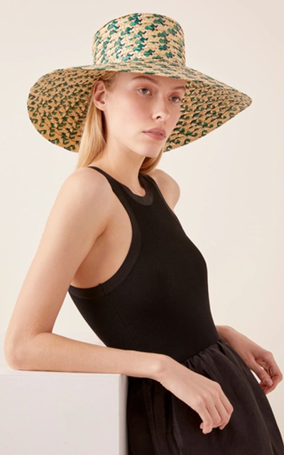 Shop Eugenia Kim Annabelle Straw Hat In Green