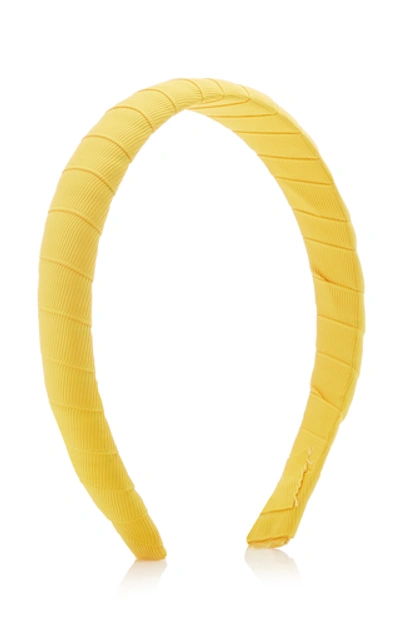 Shop Donni Dolce Grosgrain Headband In Yellow
