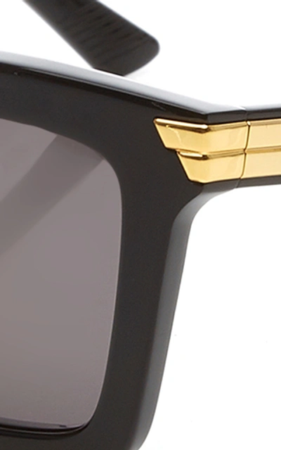 Shop Bottega Veneta Originals Square-frame Acetate Sunglasses In Black