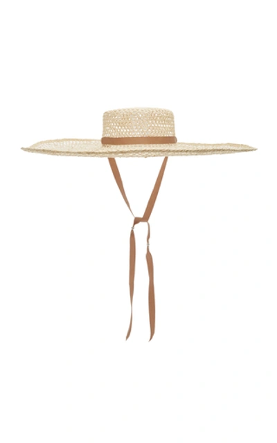 Shop Sensi Studio Calado Hippie Hat With Extra Long Brim In Neutral