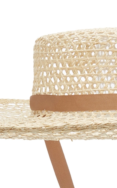 Shop Sensi Studio Calado Hippie Hat With Extra Long Brim In Neutral