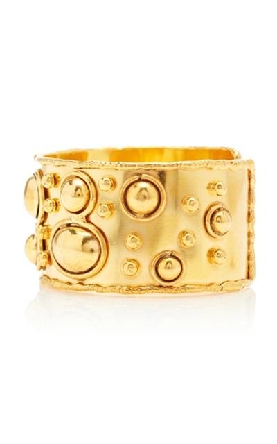 Shop Sylvia Toledano Manchette And Byzance Gold-plated Cuff