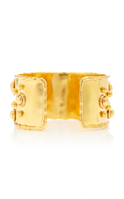 Shop Sylvia Toledano Manchette And Byzance Gold-plated Cuff