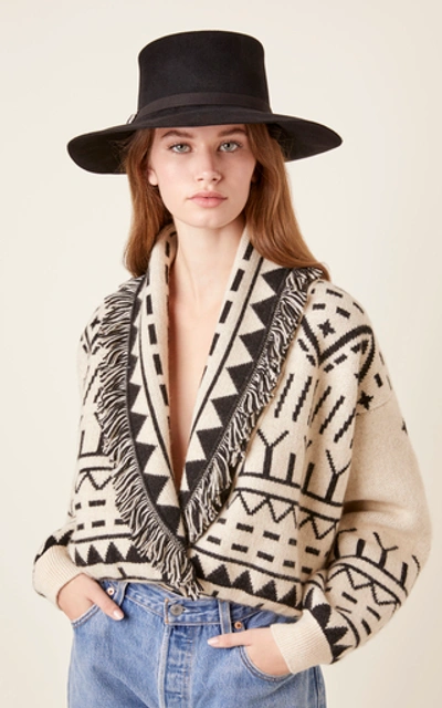 Shop Clyde Longing Gaucho Angora Hat In Black