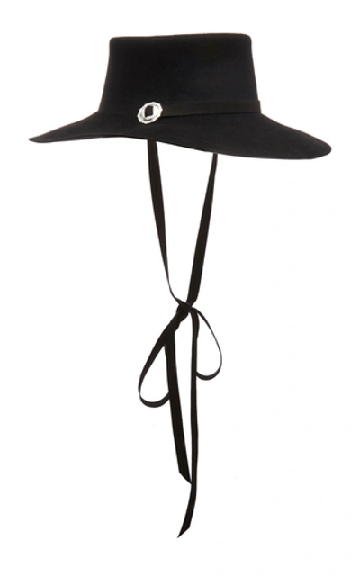 Shop Clyde Longing Gaucho Angora Hat In Black