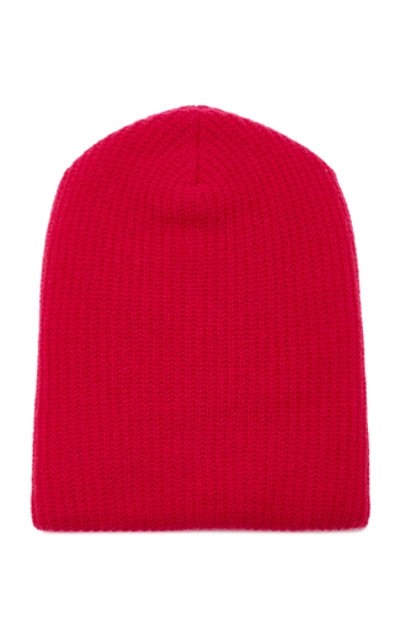 Shop The Elder Statesman Kisser Cashmere Beanie In Pink