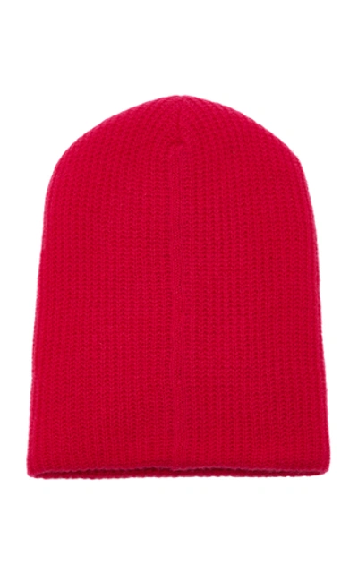 Shop The Elder Statesman Kisser Cashmere Beanie In Pink