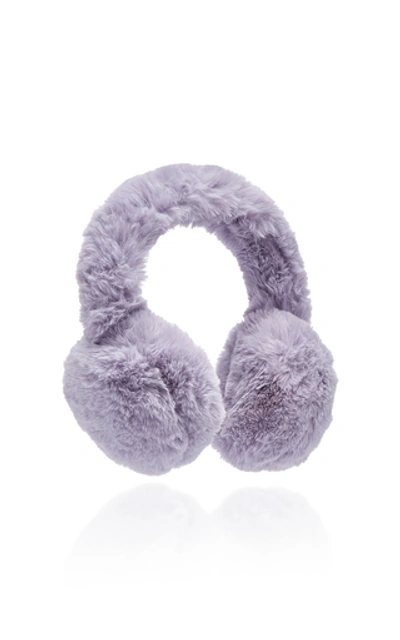 Shop Apparis Ella Plush Earmuffs In Purple