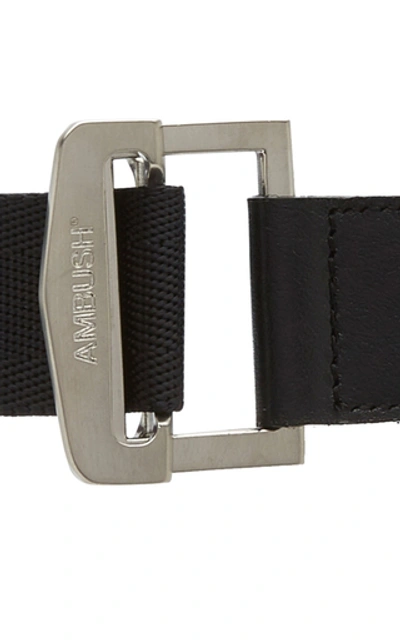 Shop Ambush Buckled Oversized Webbed Belt In Black