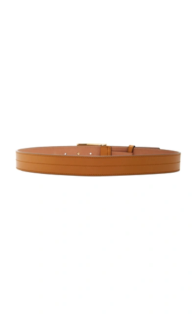 Shop Givenchy Mystic Logo-detailed Leather Belt In Brown