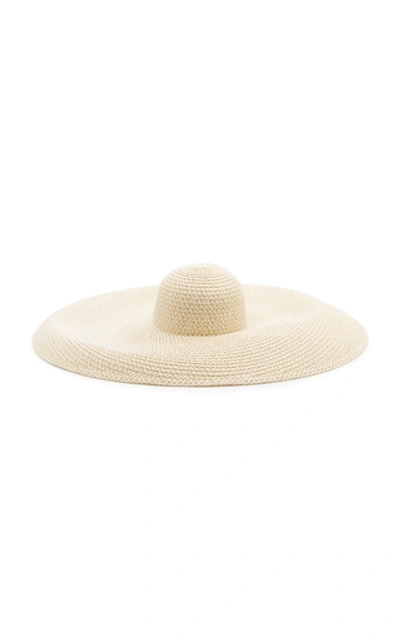 Shop Eric Javits Giant Floppy Woven Hat In White