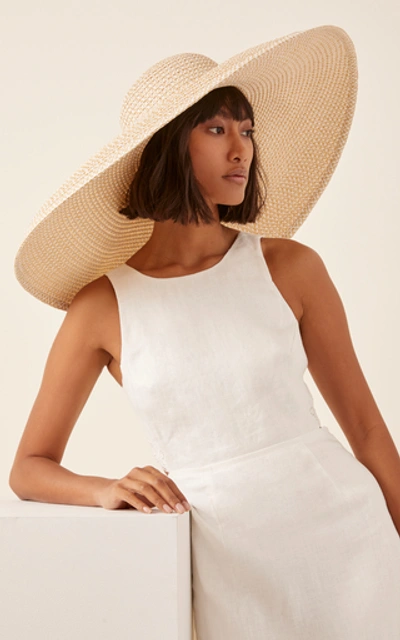 Shop Eric Javits Giant Floppy Woven Hat In White