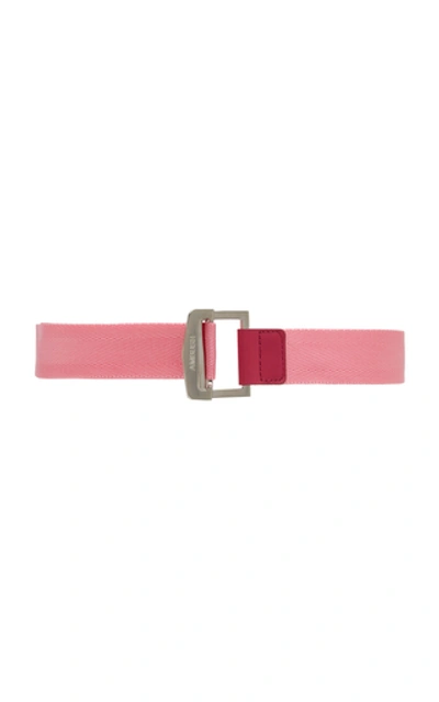 Shop Ambush Buckled Oversized Webbed Belt In Pink