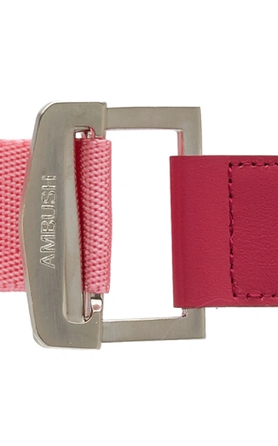 Shop Ambush Buckled Oversized Webbed Belt In Pink