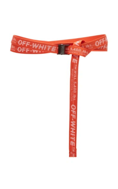 Shop Off-white Mini Industrial Belt In Orange