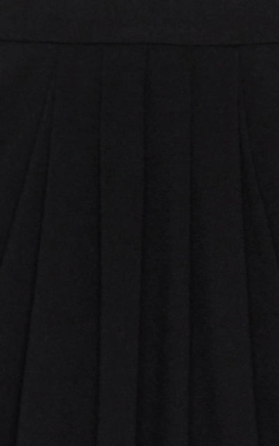 Shop Proenza Schouler Draped Crepe Midi Skirt In Black