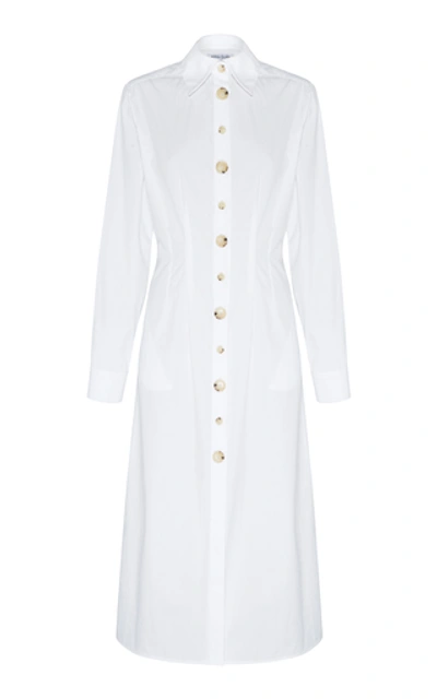 Shop Anna Quan Arlo Cotton Midi Dress In White