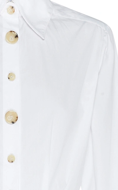 Shop Anna Quan Arlo Cotton Midi Dress In White