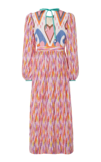 Shop Alix Of Bohemia Tallulah Printed Cotton And Silk-blend Dress In Multi