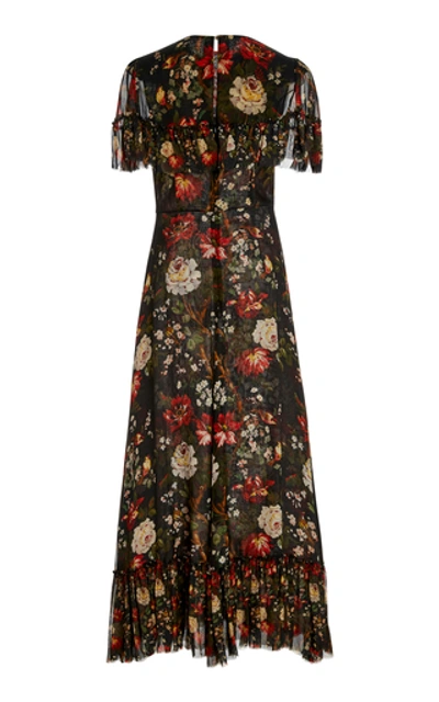 Shop The Vampire's Wife The Bombette Floral-print Silk Dress