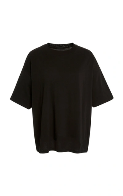 Shop Atm Anthony Thomas Melillo Classic Cotton-jersey T-shirt In Black
