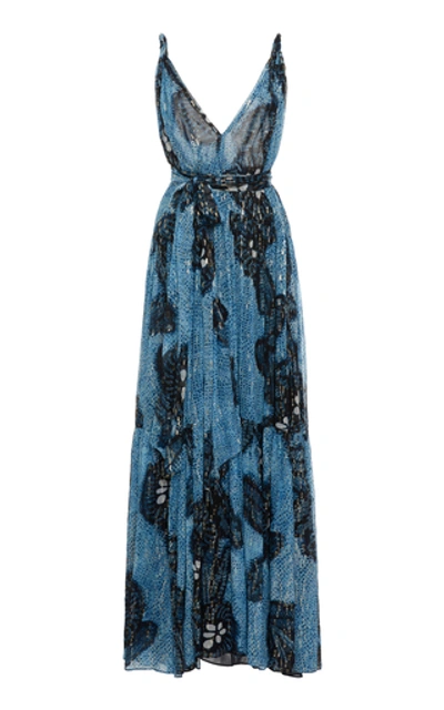 Shop Ulla Johnson Kemala Printed Silk Dress