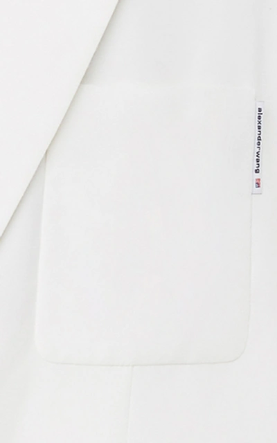 Shop Alexander Wang Oversized Crepe Blazer In White