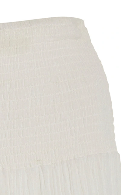 Shop Anaak Kai Cotton Wide-leg Pants In White