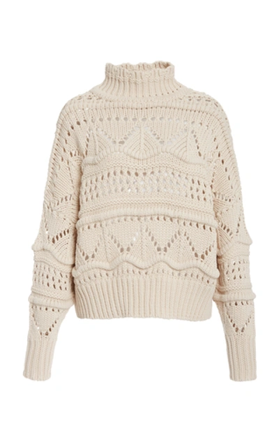 Shop Isabel Marant Étoile Naka Open-knit Sweater In Floral