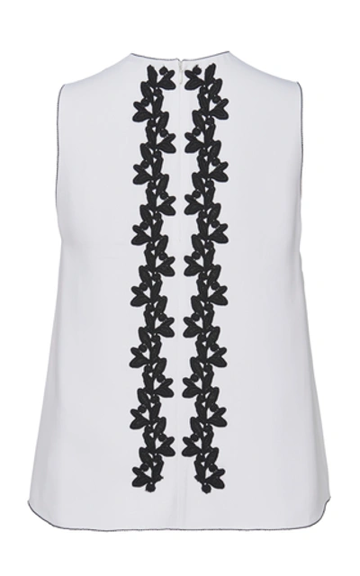 Shop Andrew Gn Lace Embroidered Shirt In Black/white