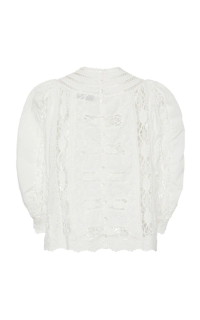 Shop Sea Lea Open-knit Cotton Top In White