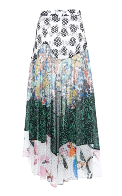Shop Missoni Asymmetric Patchwork Maxi Skirt In Multi