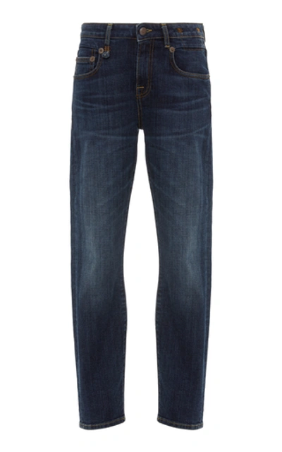 Shop R13 Boy Mid-rise Skinny Jeans In Dark Wash