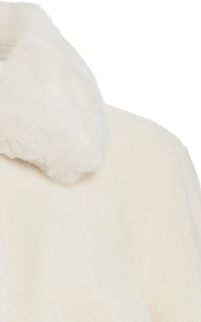 Shop Stand Studio Karissa Faux Shearling Teddy Coat In White