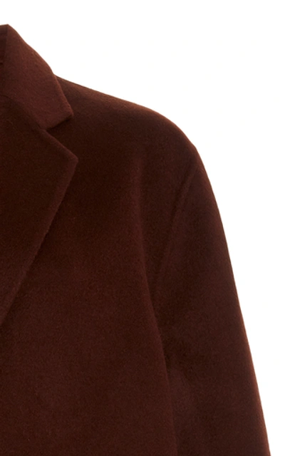 Shop Acne Studios Avalon Double Oversized Wool Coat In Red