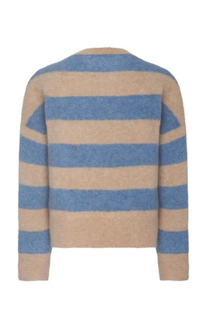 Shop Brunello Cucinelli Striped Sweater In Blue